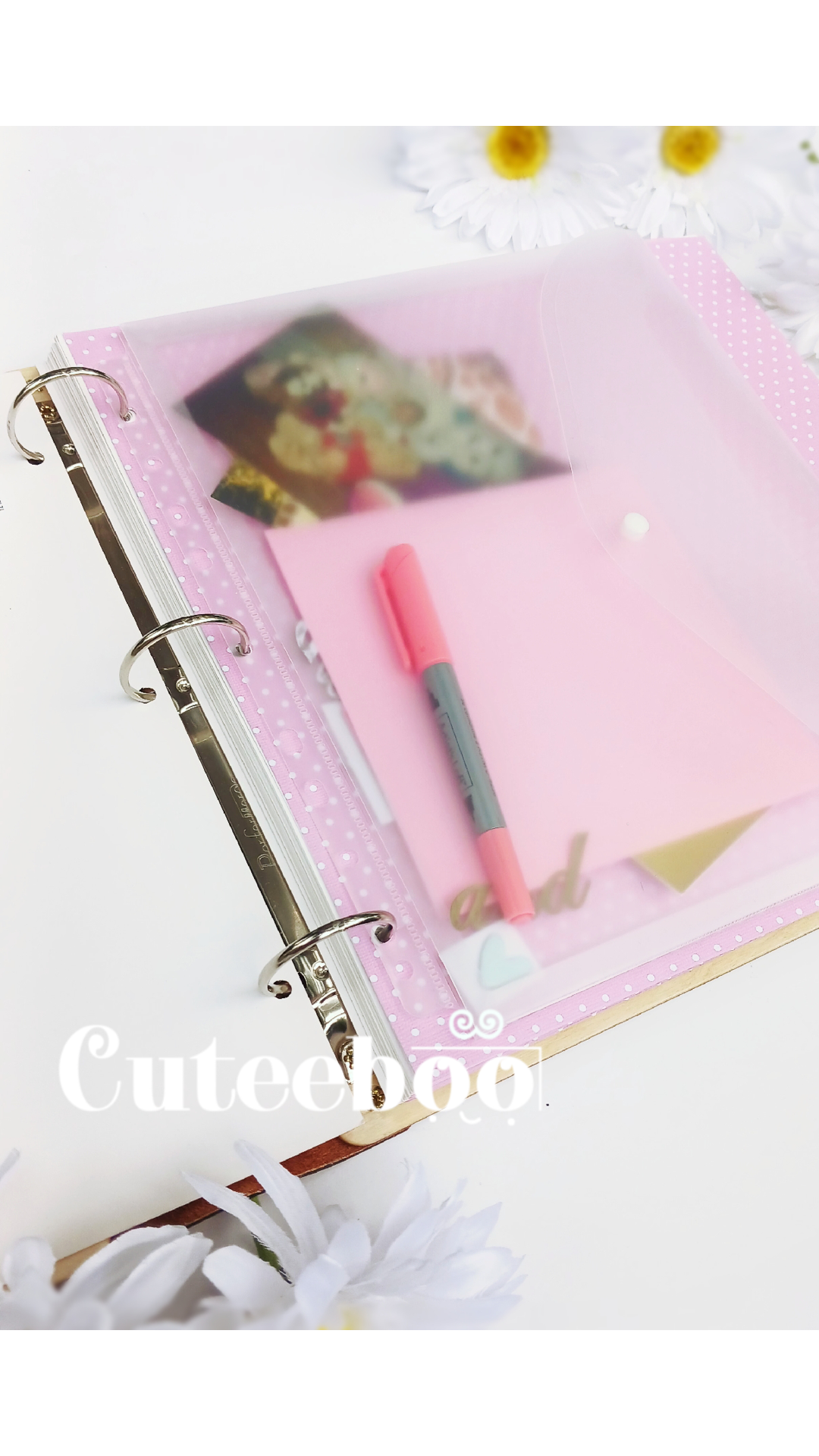 Personalized Baby's First 12 Months Large Wood Photo Album