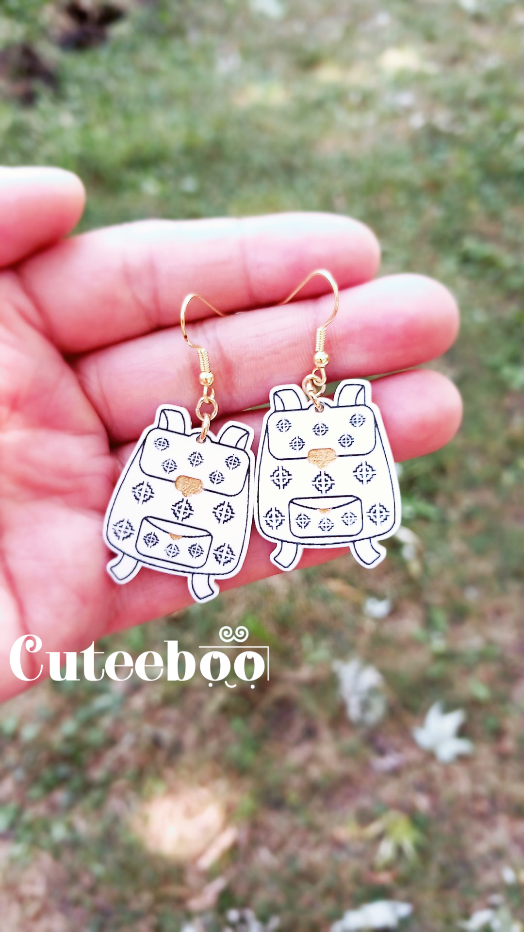 Hmong Inspired Handbag Earrings