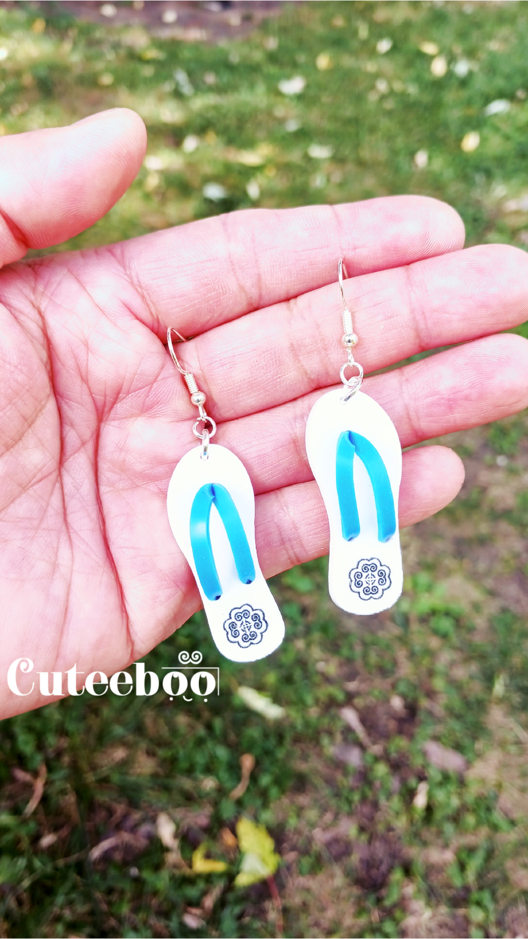 Hmong Inspired Flip-flops Earrings
