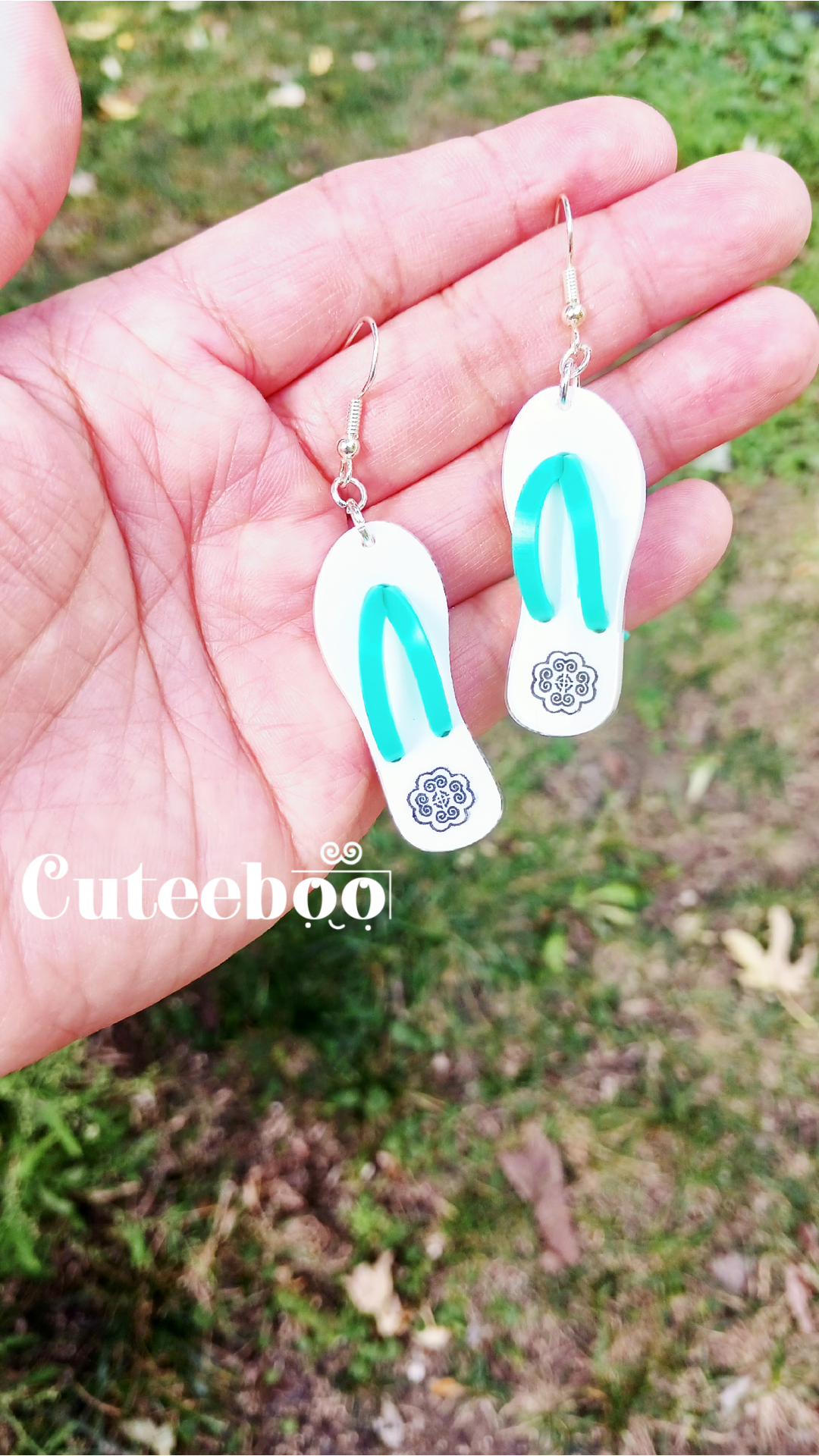 Hmong Inspired Flip-flops Earrings