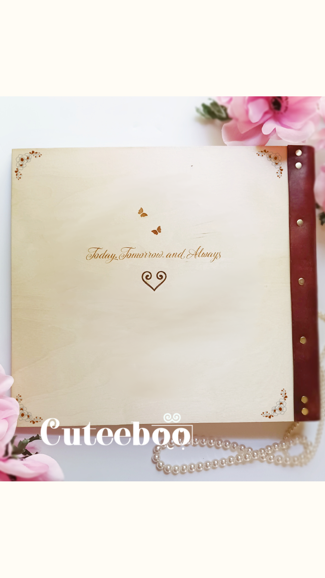 Personalized Hmong Theme Wedding Large Wood Photo Album