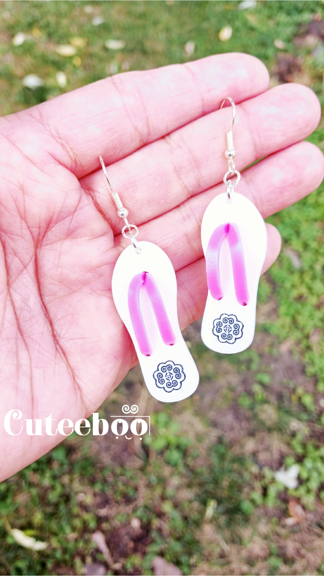 Hmong Inspired Flip-flops Earrings