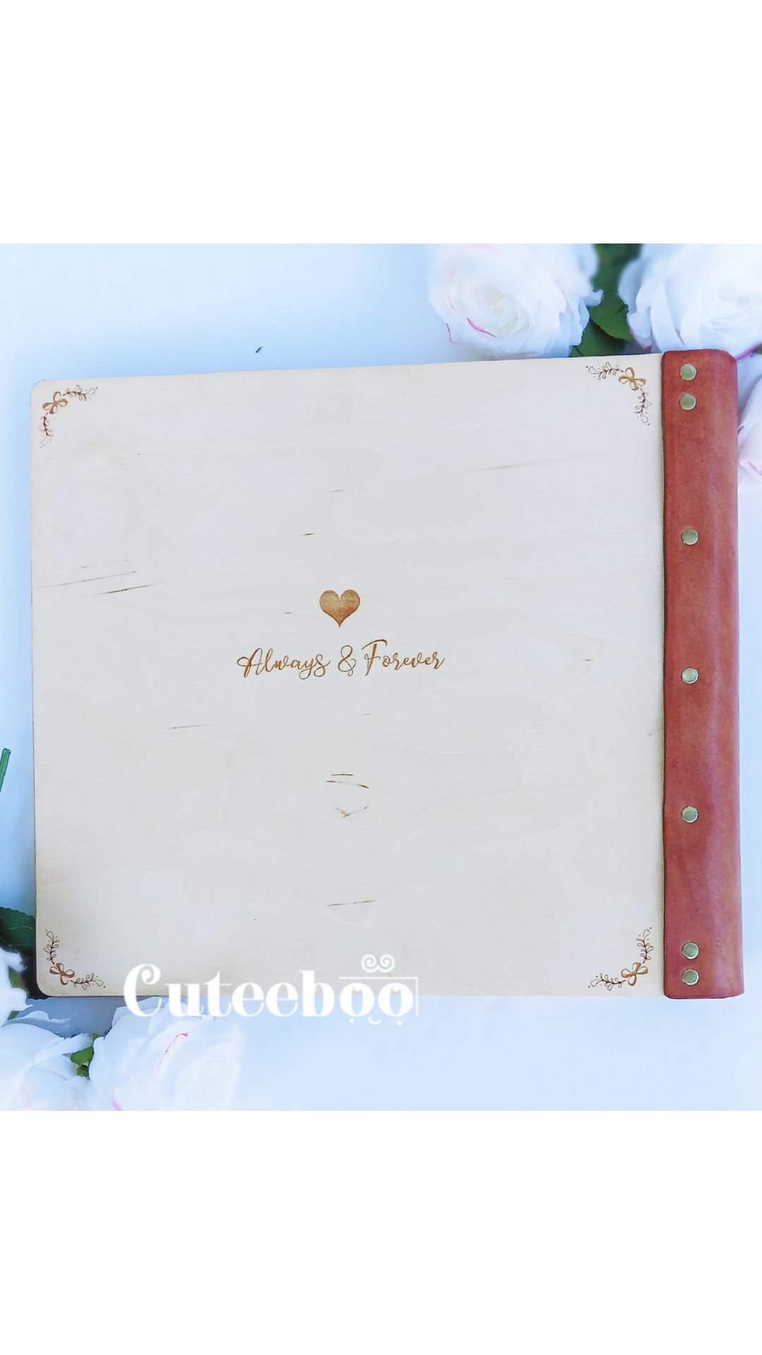 Personalized Travel Together Large Wood Photo Album