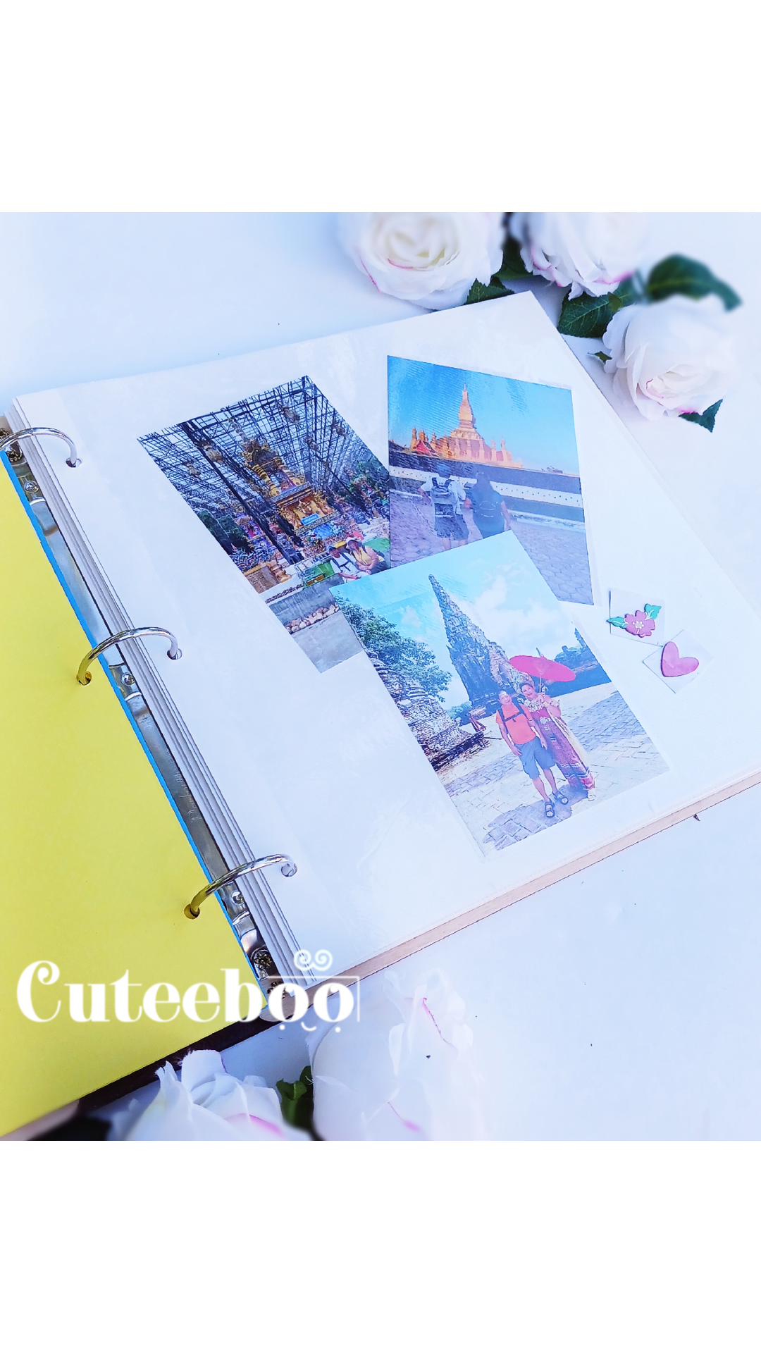 Personalized Travel Together Large Wood Photo Album