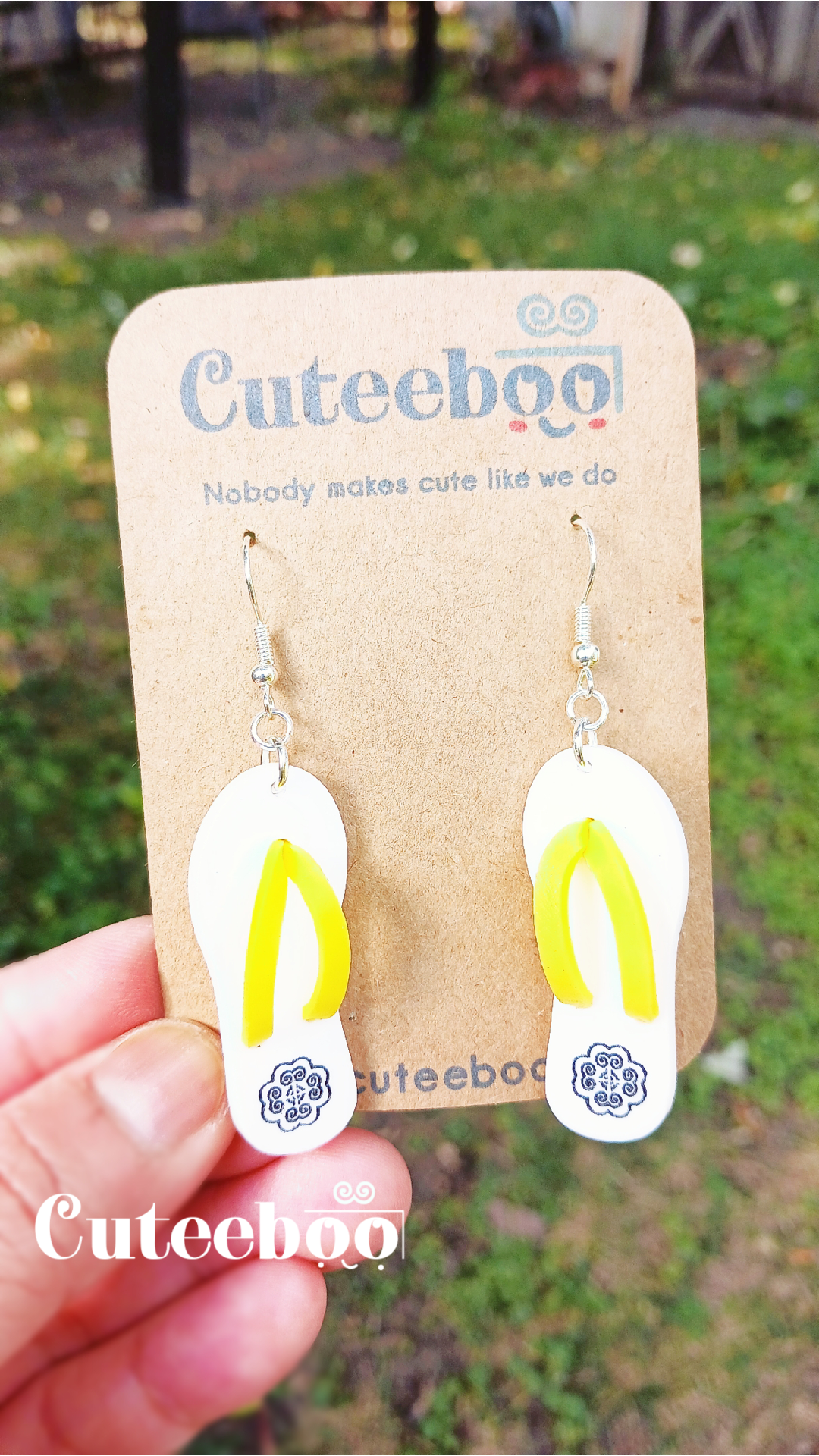 Hmong Inspired Flip-flops Earrings